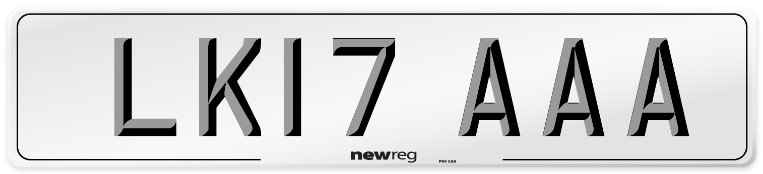 LK17 AAA Number Plate from New Reg
